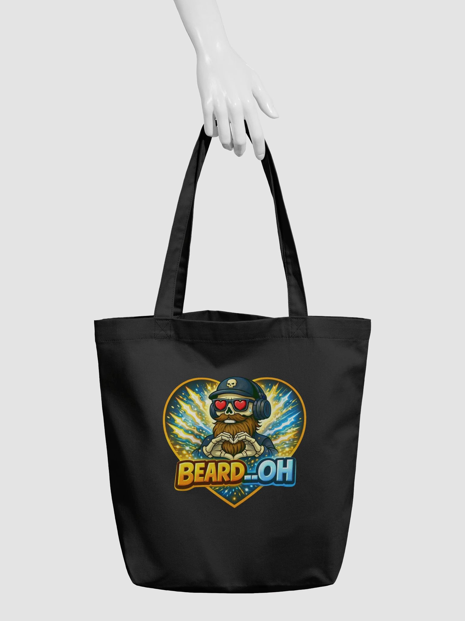 Beard__Oh Heart Logo Tote Bag product image (3)