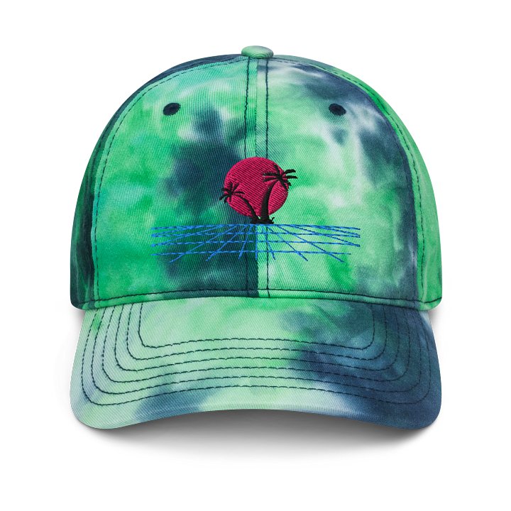 Retro Sunset Tie-Dye Dad Hat product image (1)