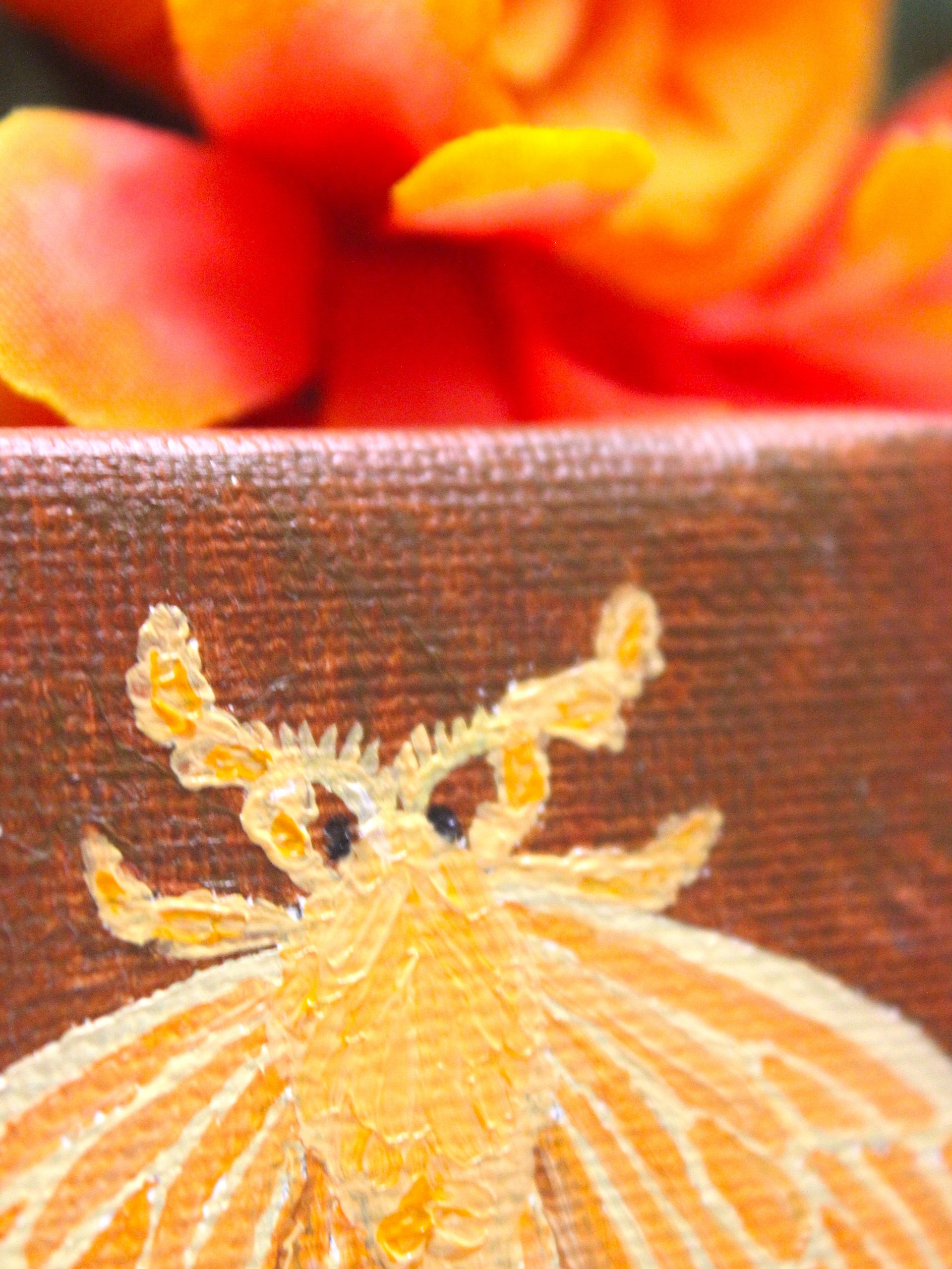 Acraga Coa Moth Mini Oil Painting product image (3)