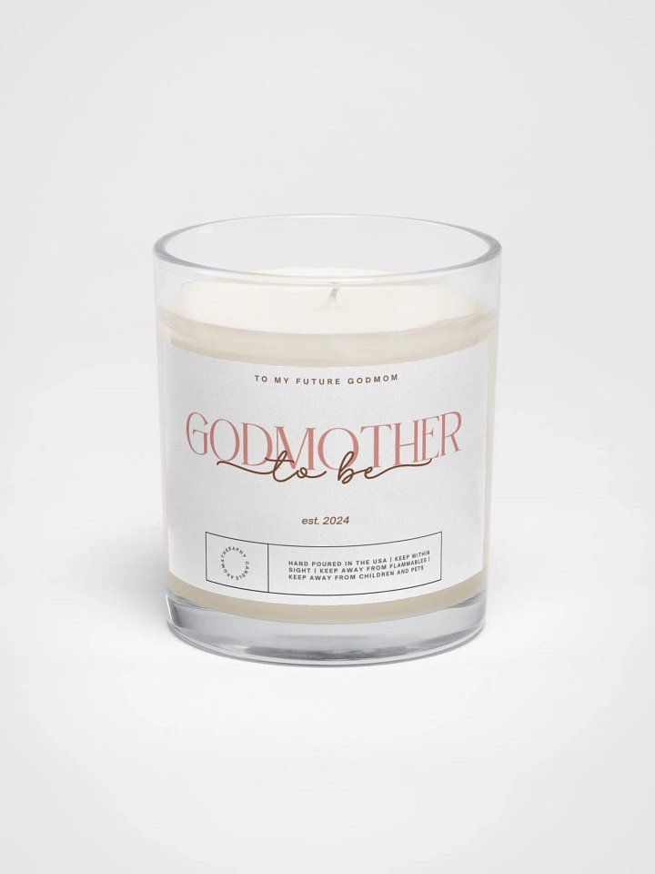 Elegant godmother proposal candle product image (2)