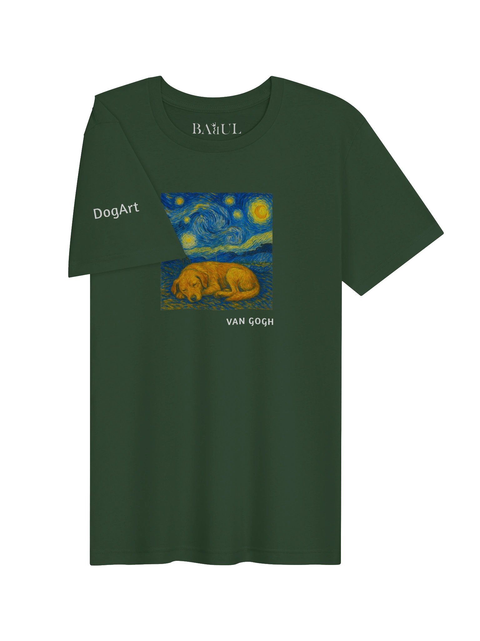 DOGART Unisex Jersey Dog T-Shirt - VAN GOGH - Iconic Painting Reimagined with Dogs product image (2)