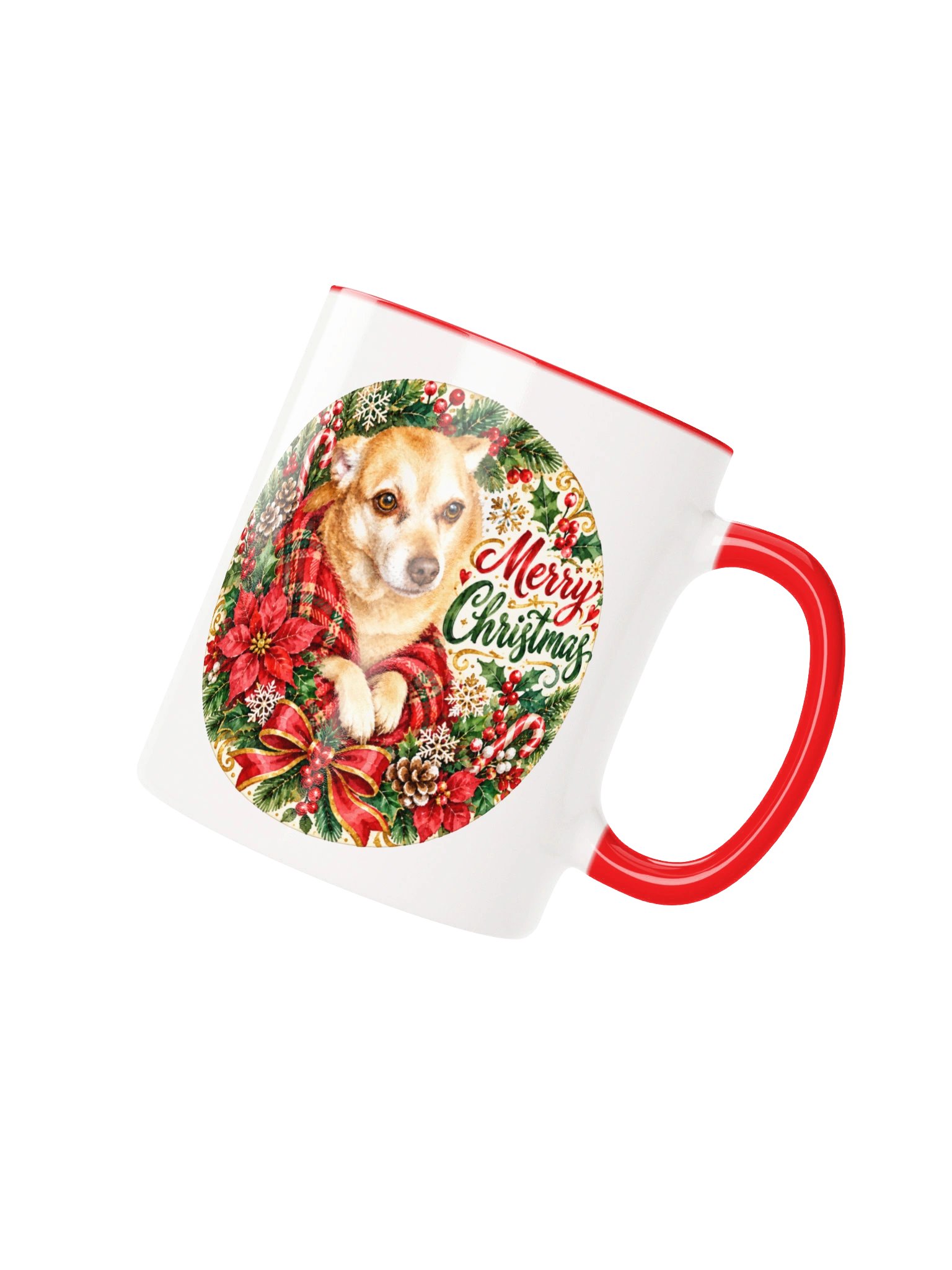 Merry Christmas Golden Dog Holiday Mug product image (22)