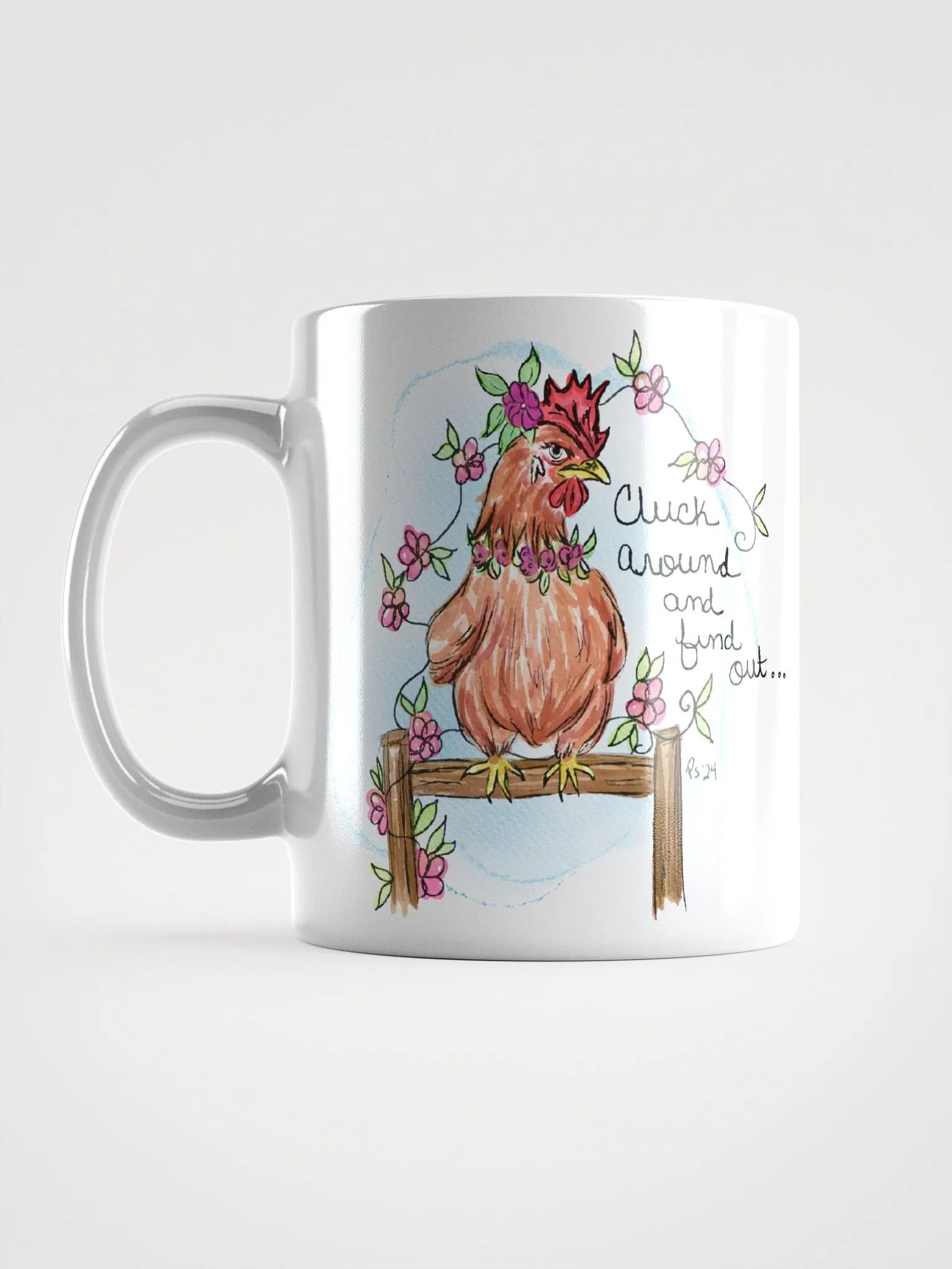 Cluck Around and Find Out White Glossy 11oz mug product image (6)