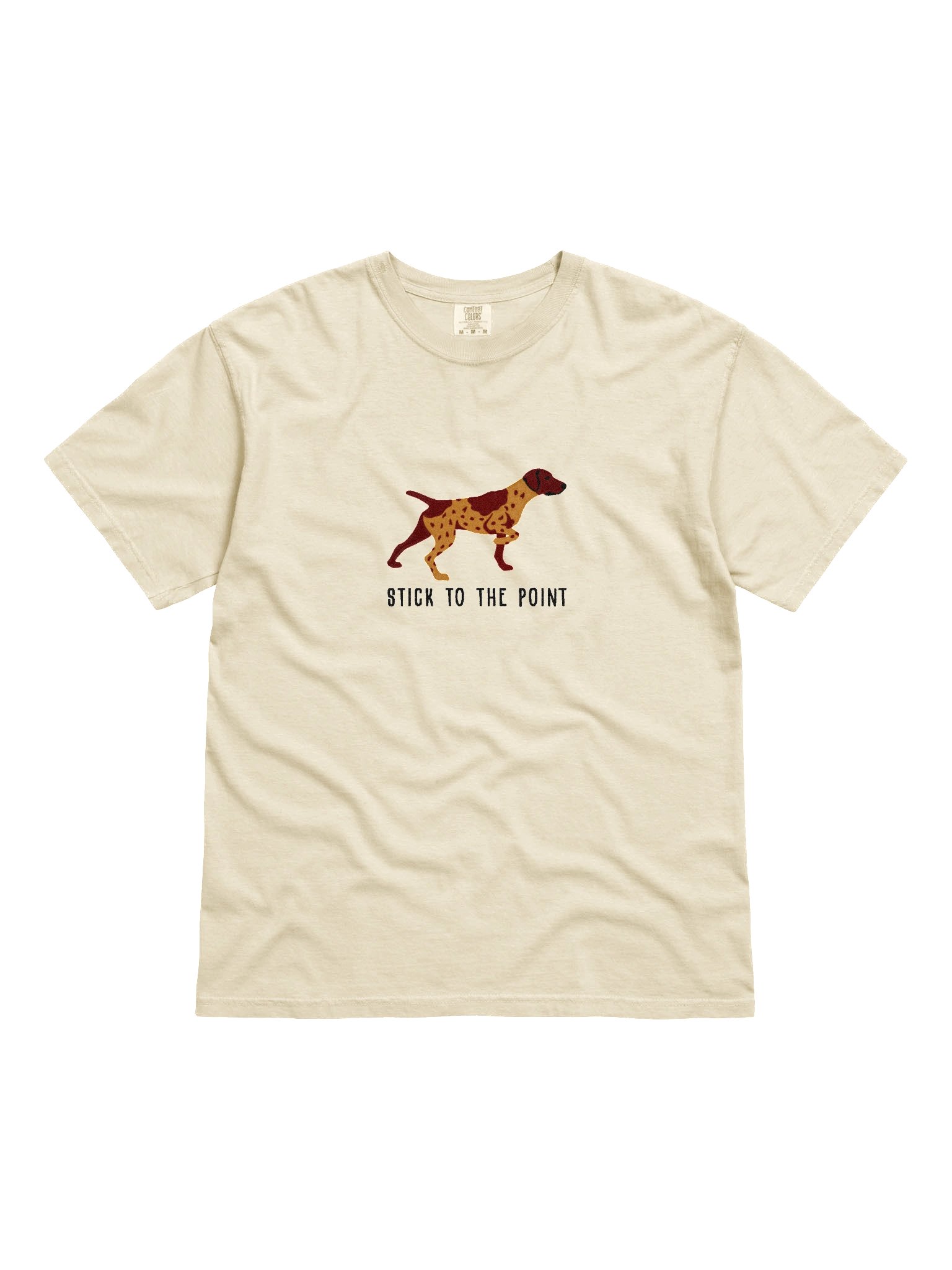 Stick to the Point T-Shirt(Embroidered) of a German Shorthaired Pointer(Liver Roan) product image (4)