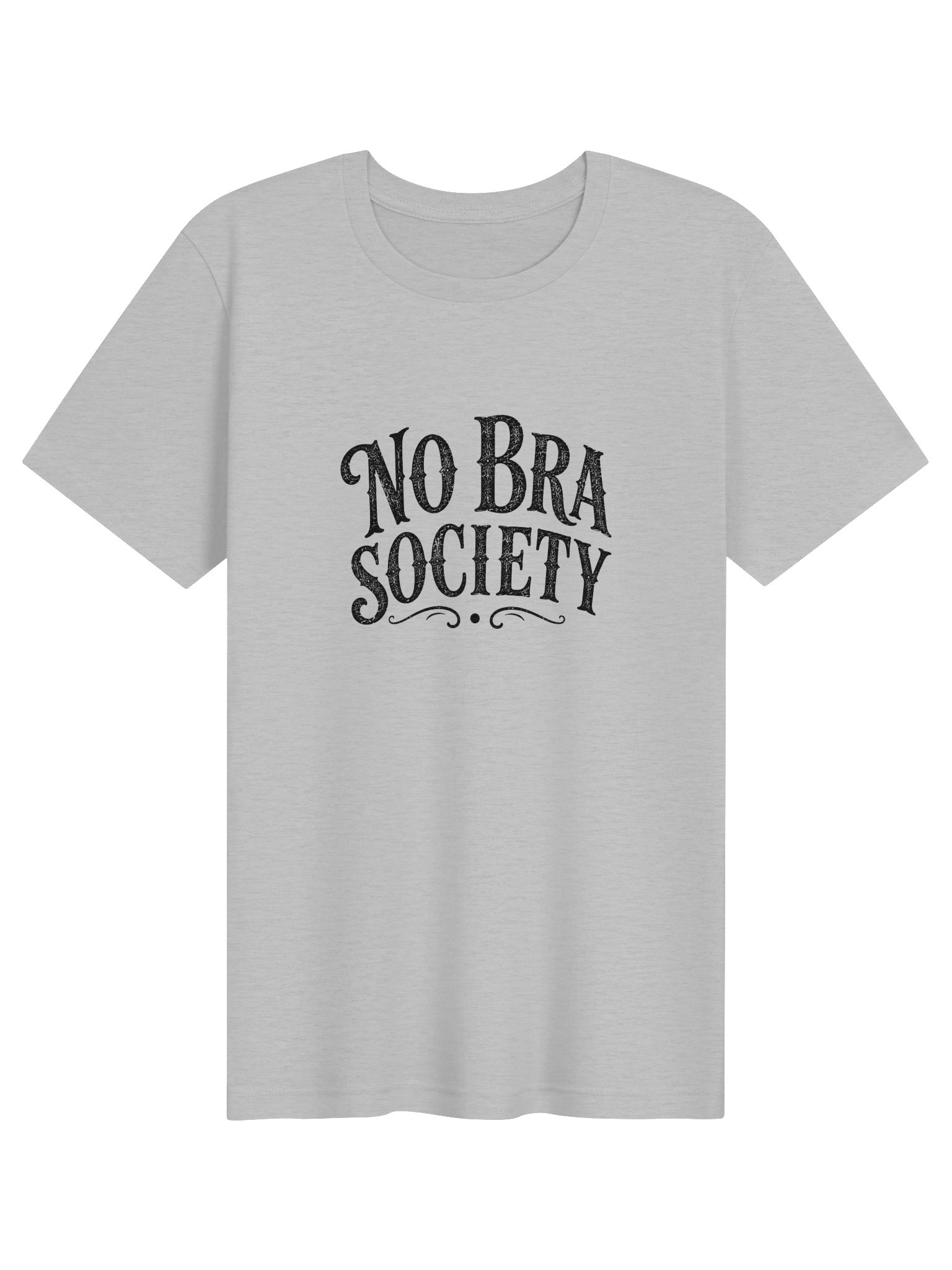 No Bra Society | Funny Vintage Menopause Graphic Tee product image (2)