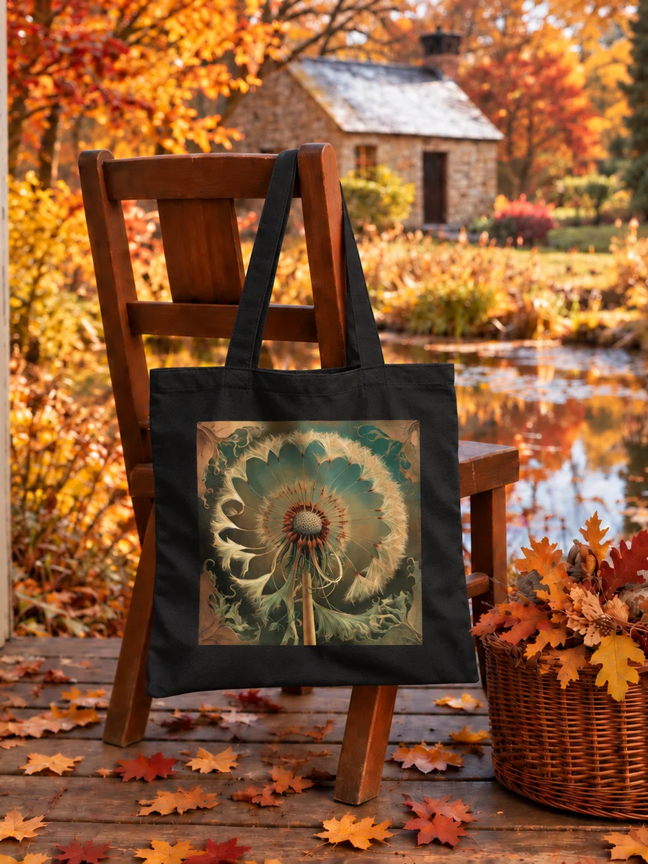 Golden Dandelion Art Nouveau Tote product image (1)