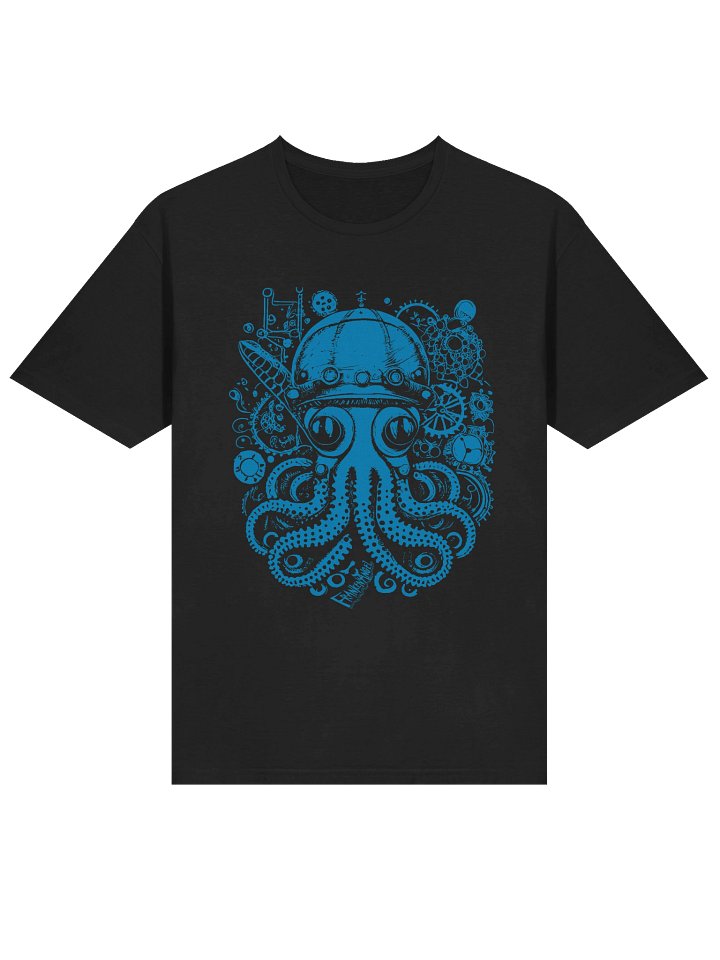 FrankenAngel SteamPunk Octopus T-Shirt / Blue print / Gildan Unisex Softstyle T-Shirt product image (1)