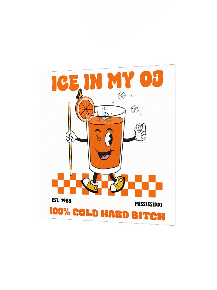 Ice in My OJ Square Print product image (2)