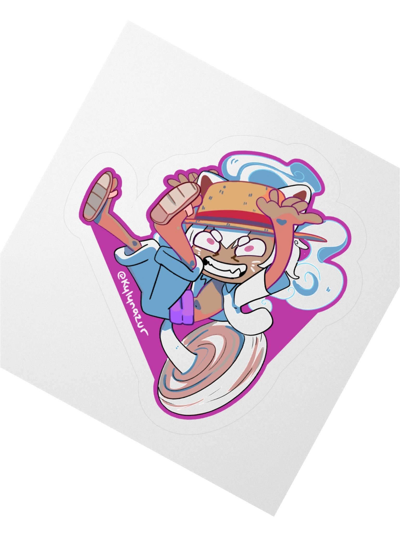 Pluffy D. Monkey Sticker product image (6)