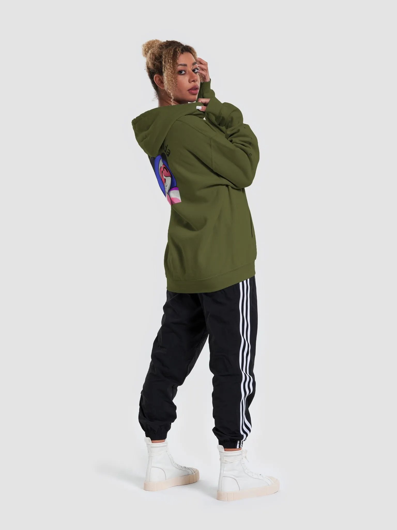 PaisliePanda Love and Blessings Cozy Hoodie w/ Dark Text product image (44)