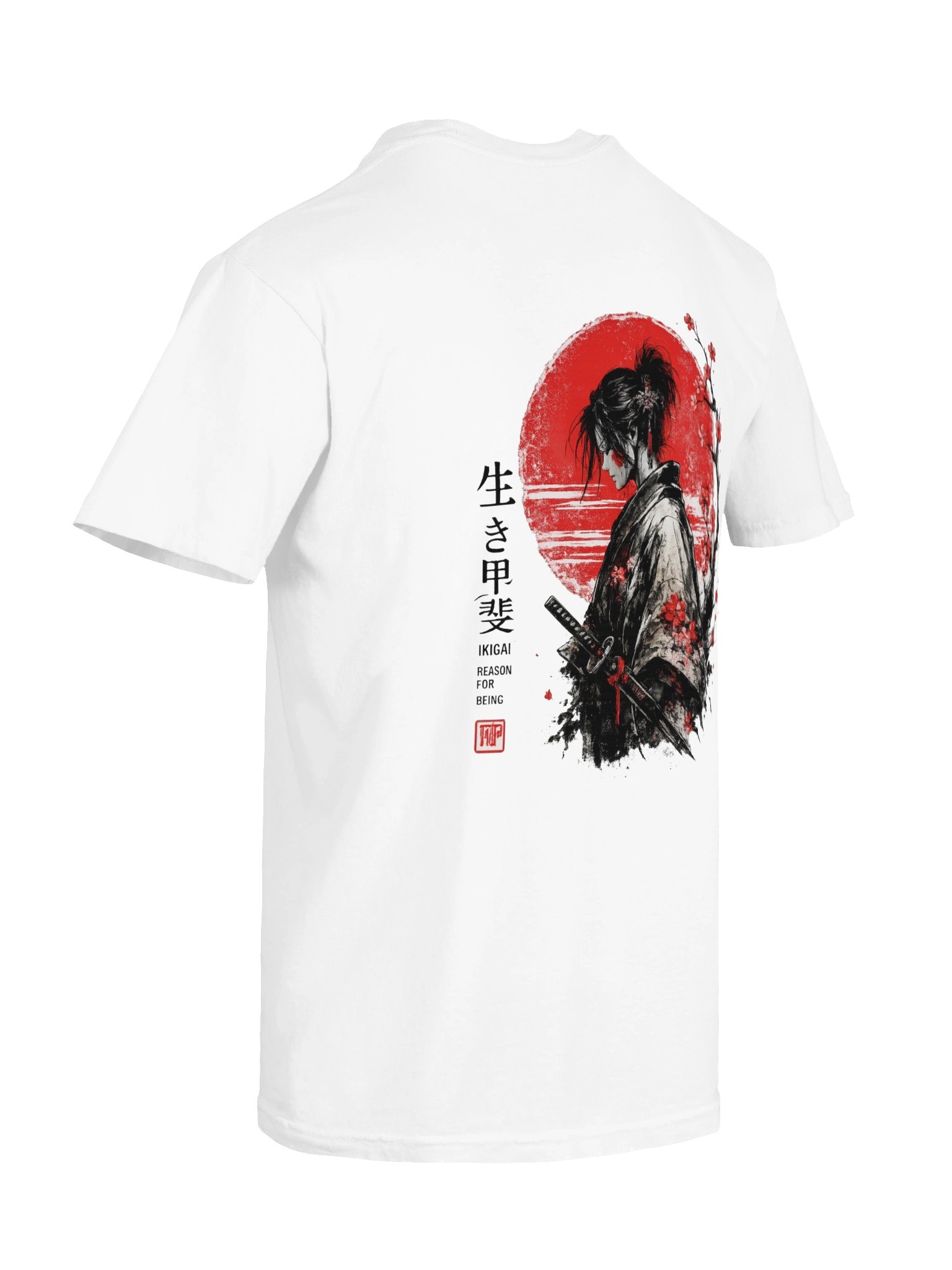 Samurai Sunset Tee — Japanese Kanji Warrior Graphic T-shirt product image (10)