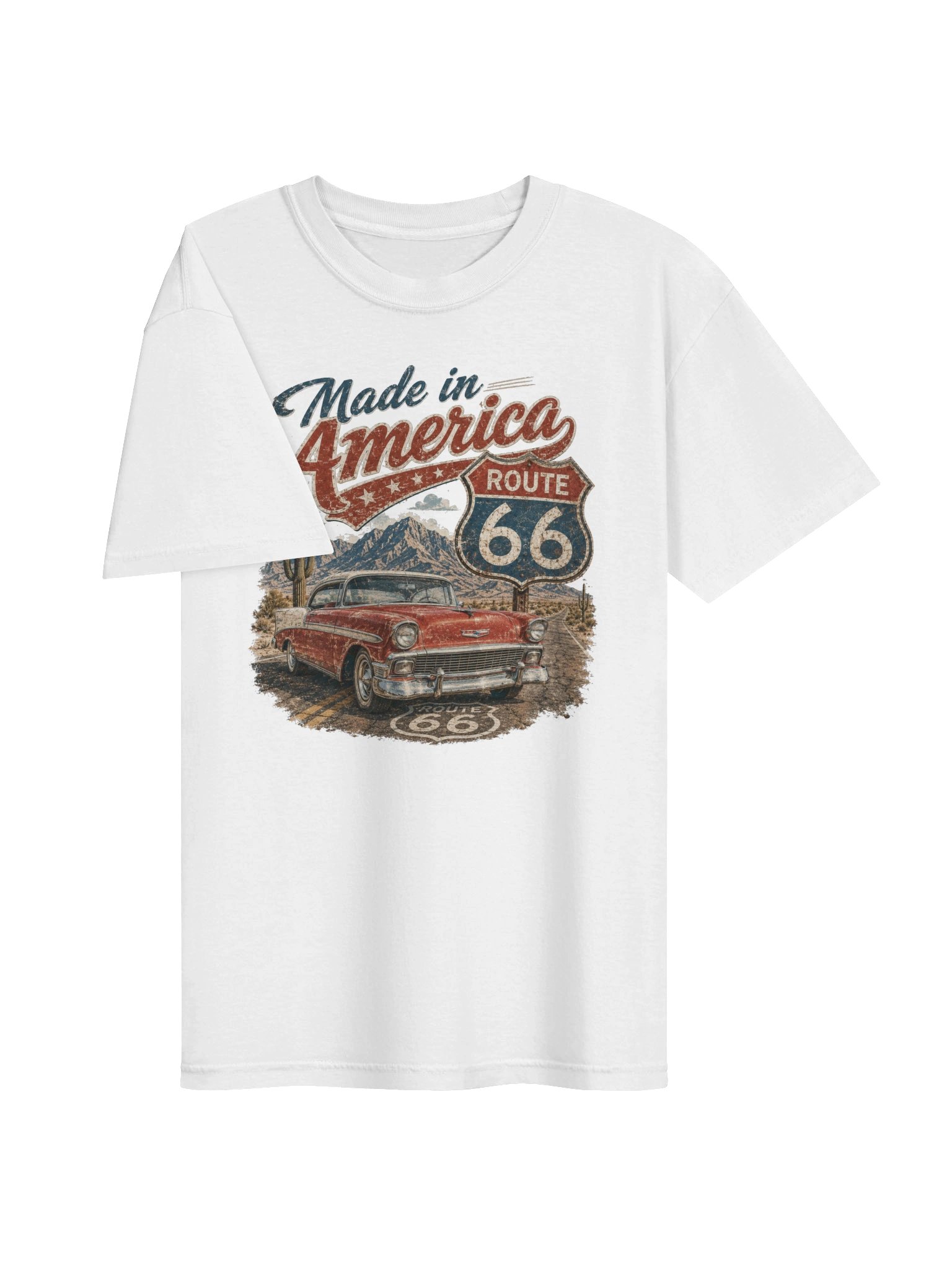 Route 66 T-Shirt | Made in America Vintage Road Trip Americana Graphic Tee product image (5)