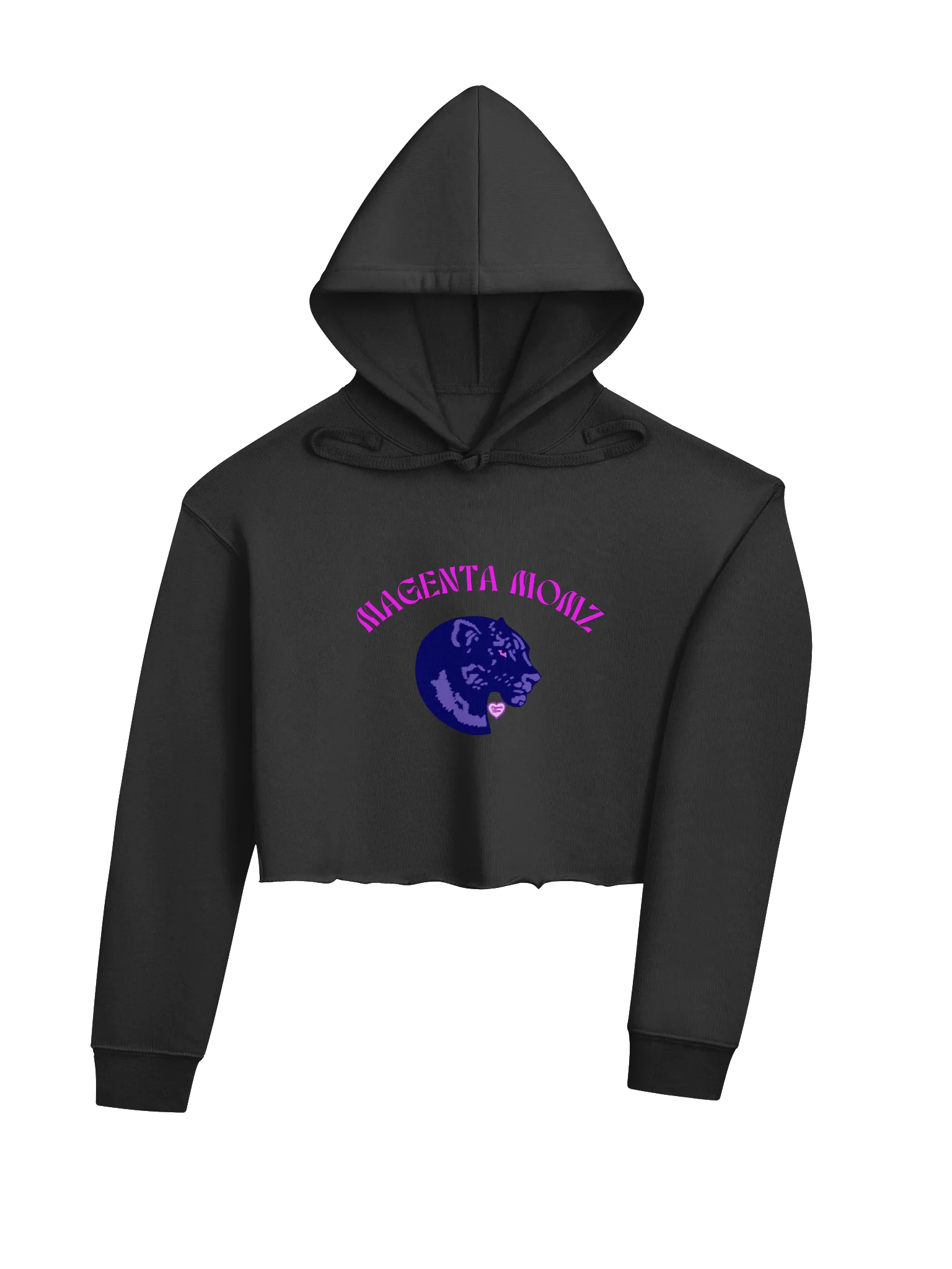 MAGENTA MOMZ PANTHER HEAD HOODIE product image (4)