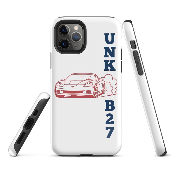UNK B27 C6 Blue Solid Logo Phone Case product image (3)