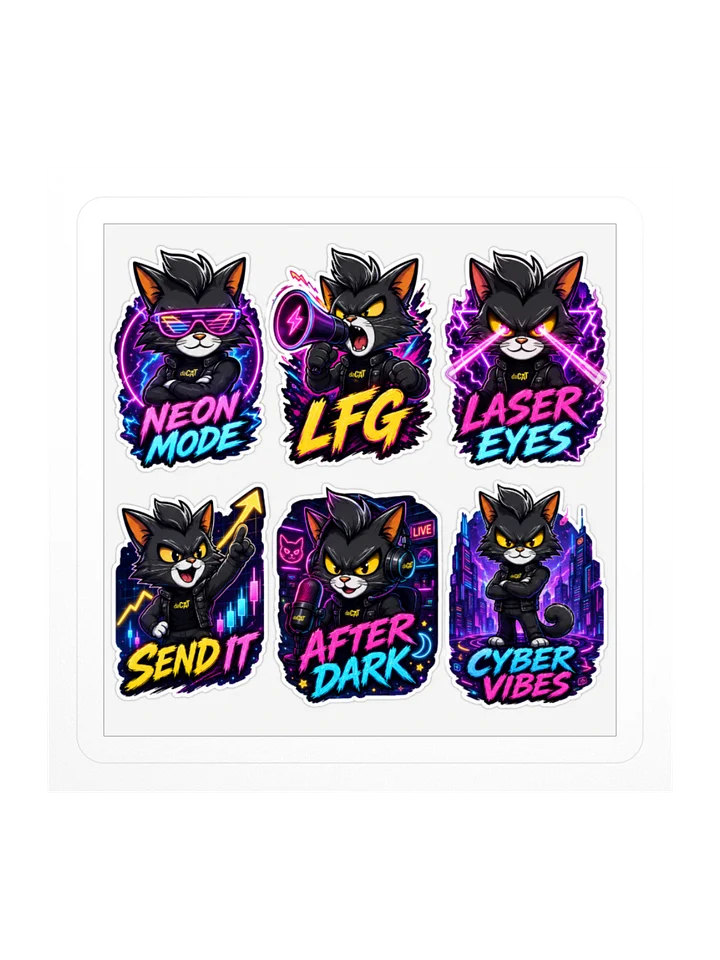 daCAT Neon After Dark Sticker Pack product image (3)