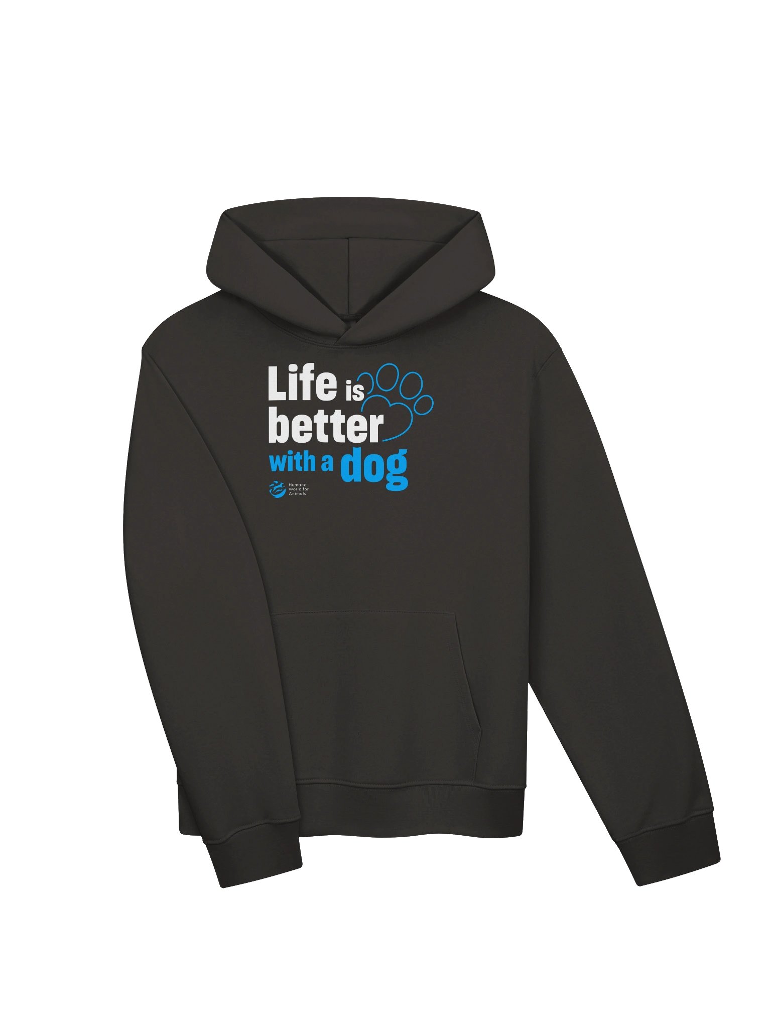 Life is better with a dog - Typographic - Hoodie product image (3)