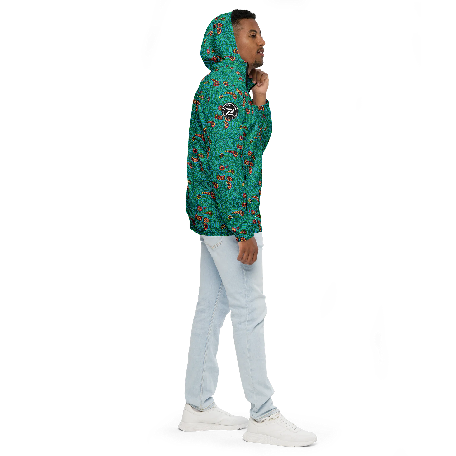 Malachite Dreams 2 Unisex Windbreaker product image (5)