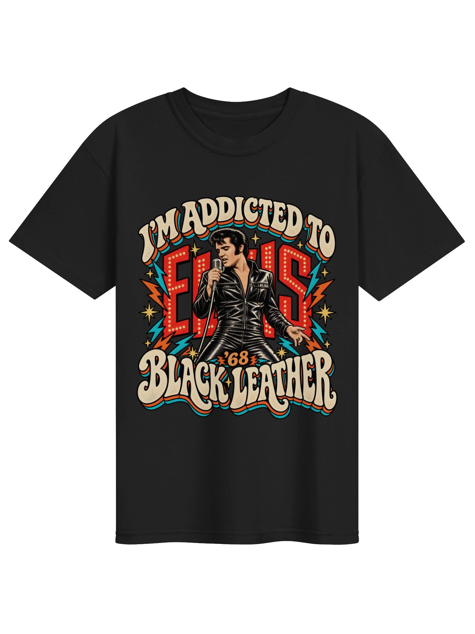 I’m Addicted to Elvis ’68 Retro Tee product image (4)
