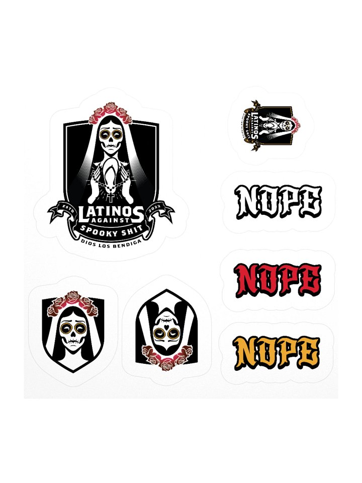 2026 LatinosAgainstSpookyShit Sticker Sheet product image (2)