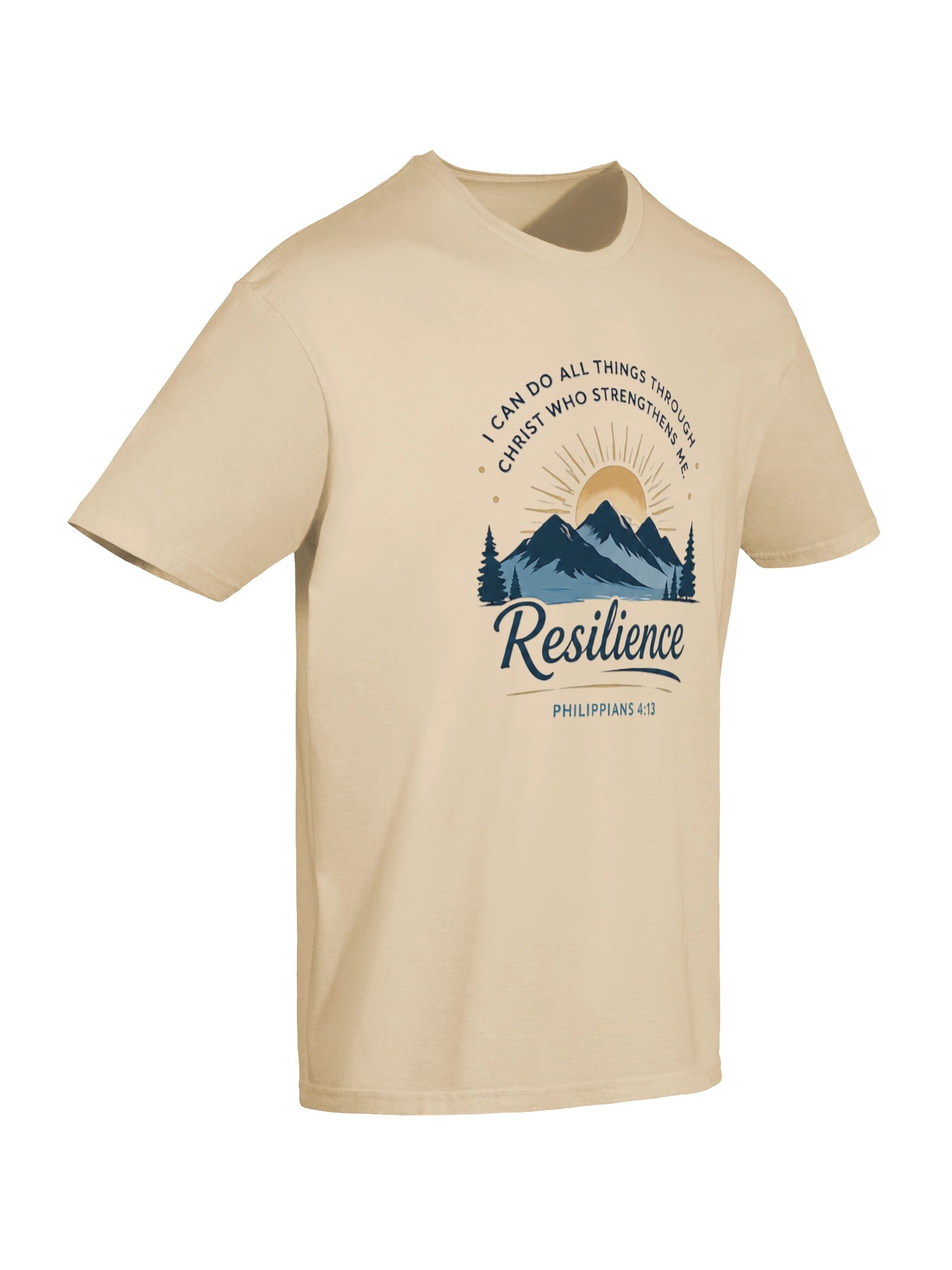 Philippians 4:13 Resilience Men’s T-Shirt product image (6)