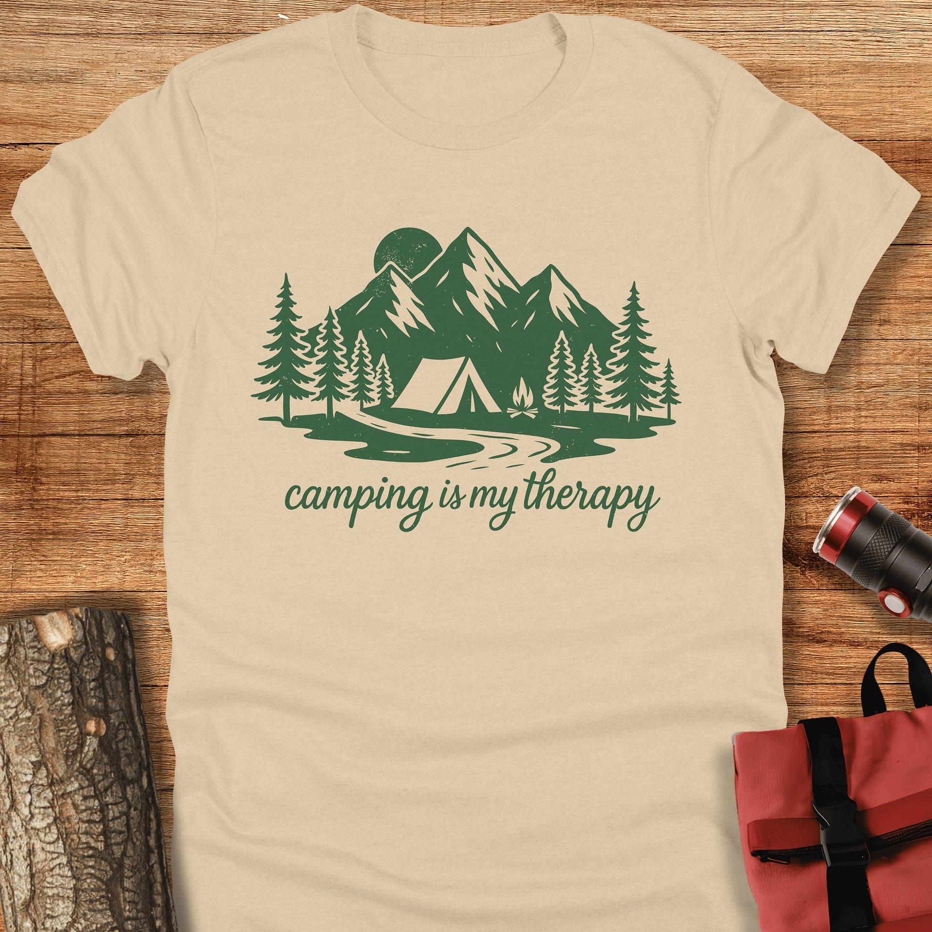 Camping therapy, Unisex t-shirt product image (1)