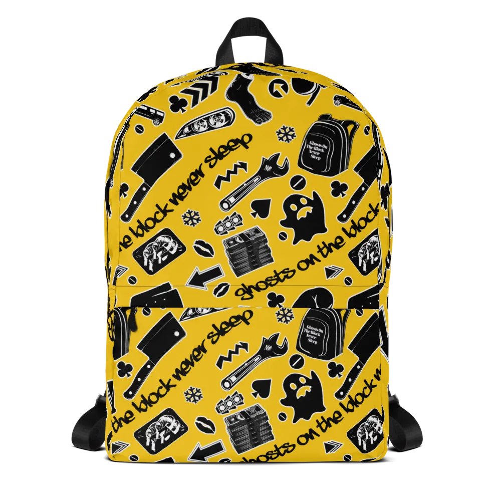 A8M - Ghosts On The Block Never Sleep Bookbag (Magnificent March) product image (7)
