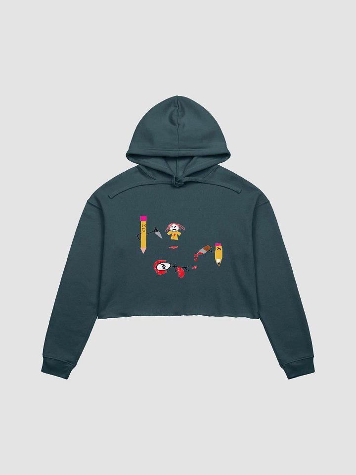 Stabby stabby stab crop top hoodie product image (2)