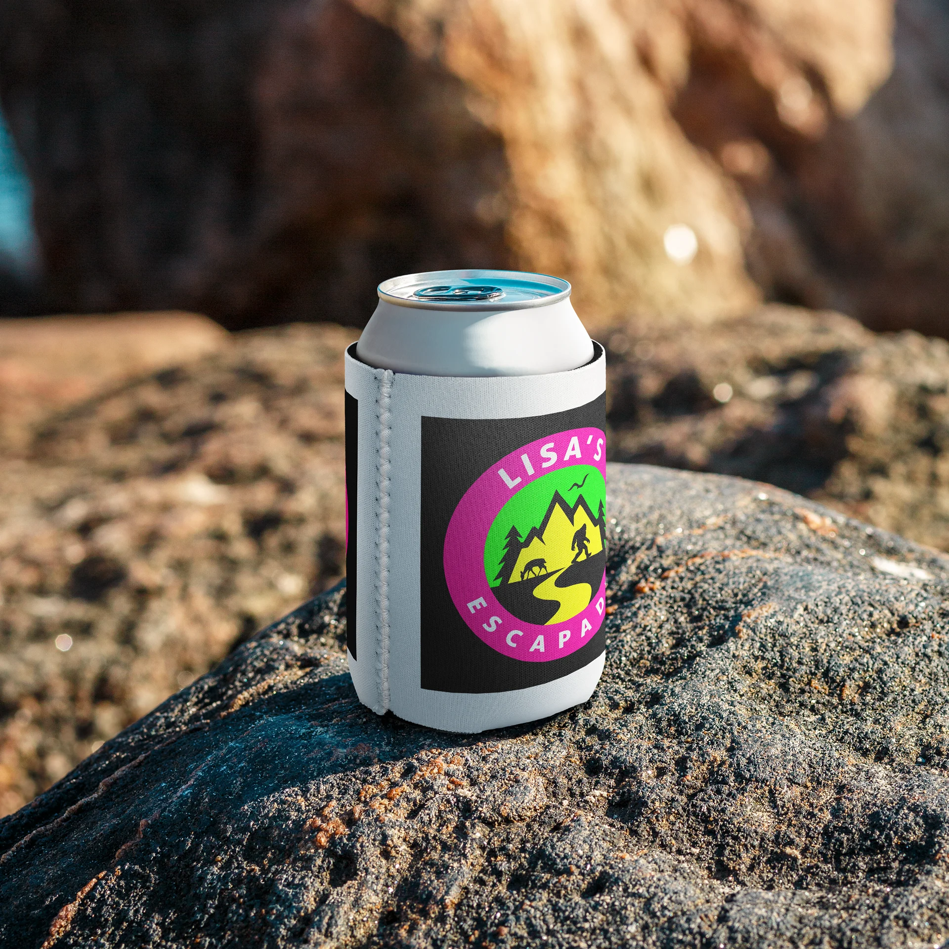 Lisa’s Escapades Logo Adventure Can Cooler product image (7)