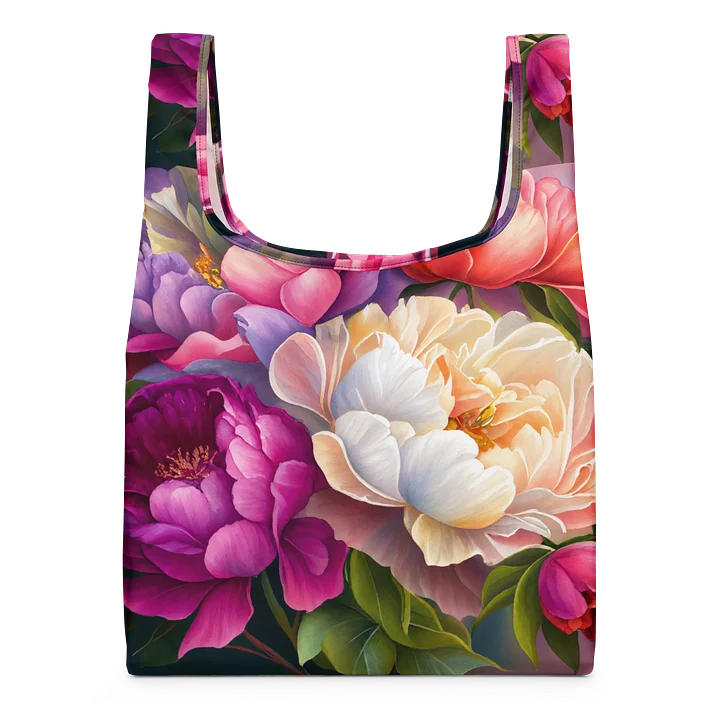 Peony Bloom All-Over Print Shopping Bag product image (1)