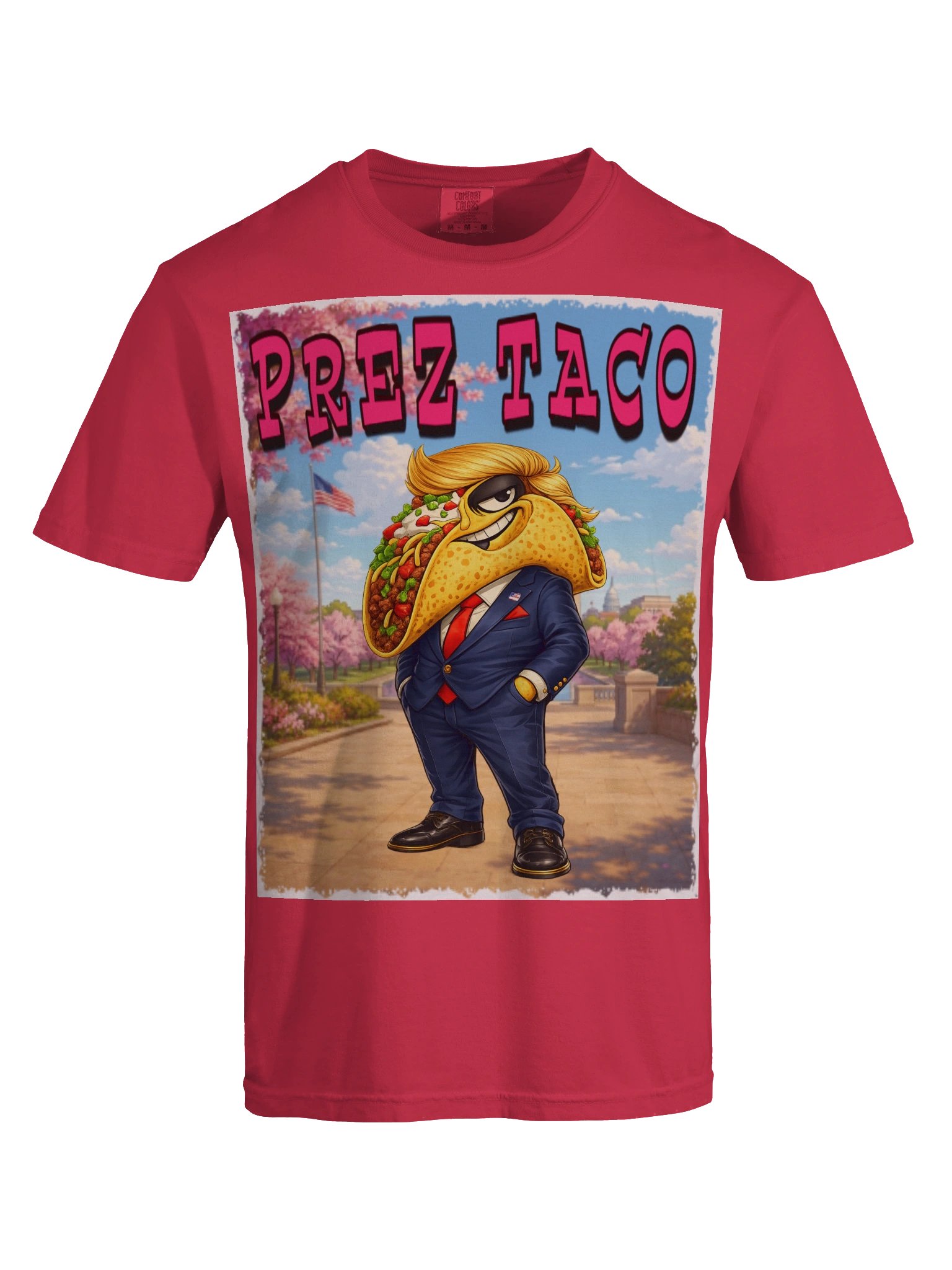 PREZ TACO Cartoon Political Taco Tee The Taco Family product image (37)
