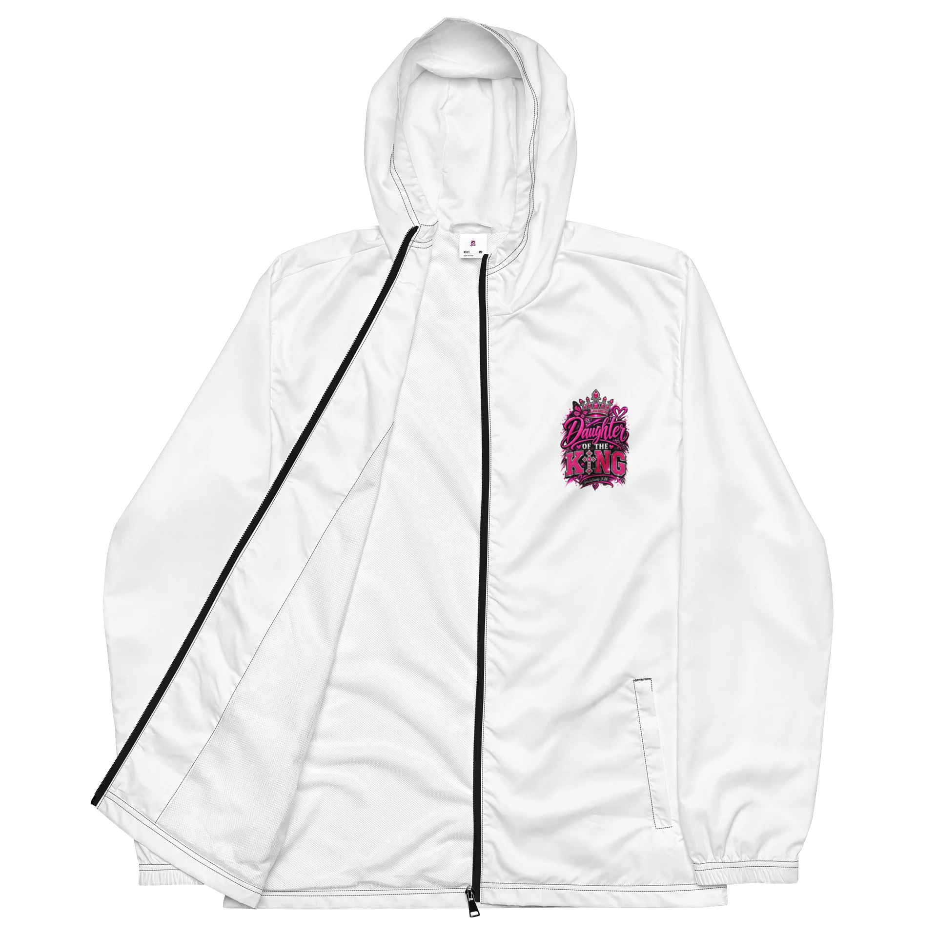 Daughter of the King Pink Faith Windbreaker product image (2)