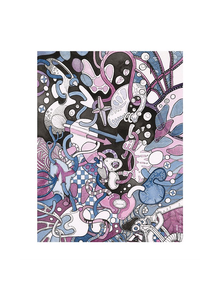 Bubbles - Original Art Print product image (1)