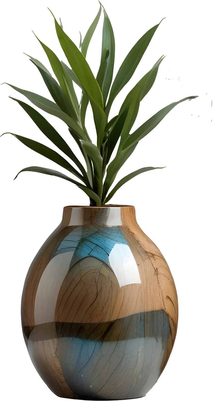 Celestial Grace – Boho Vase and plant PNG product image (1)