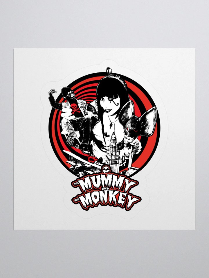 Attack Of The 50 Foot Mummy Sticker! product image (1)
