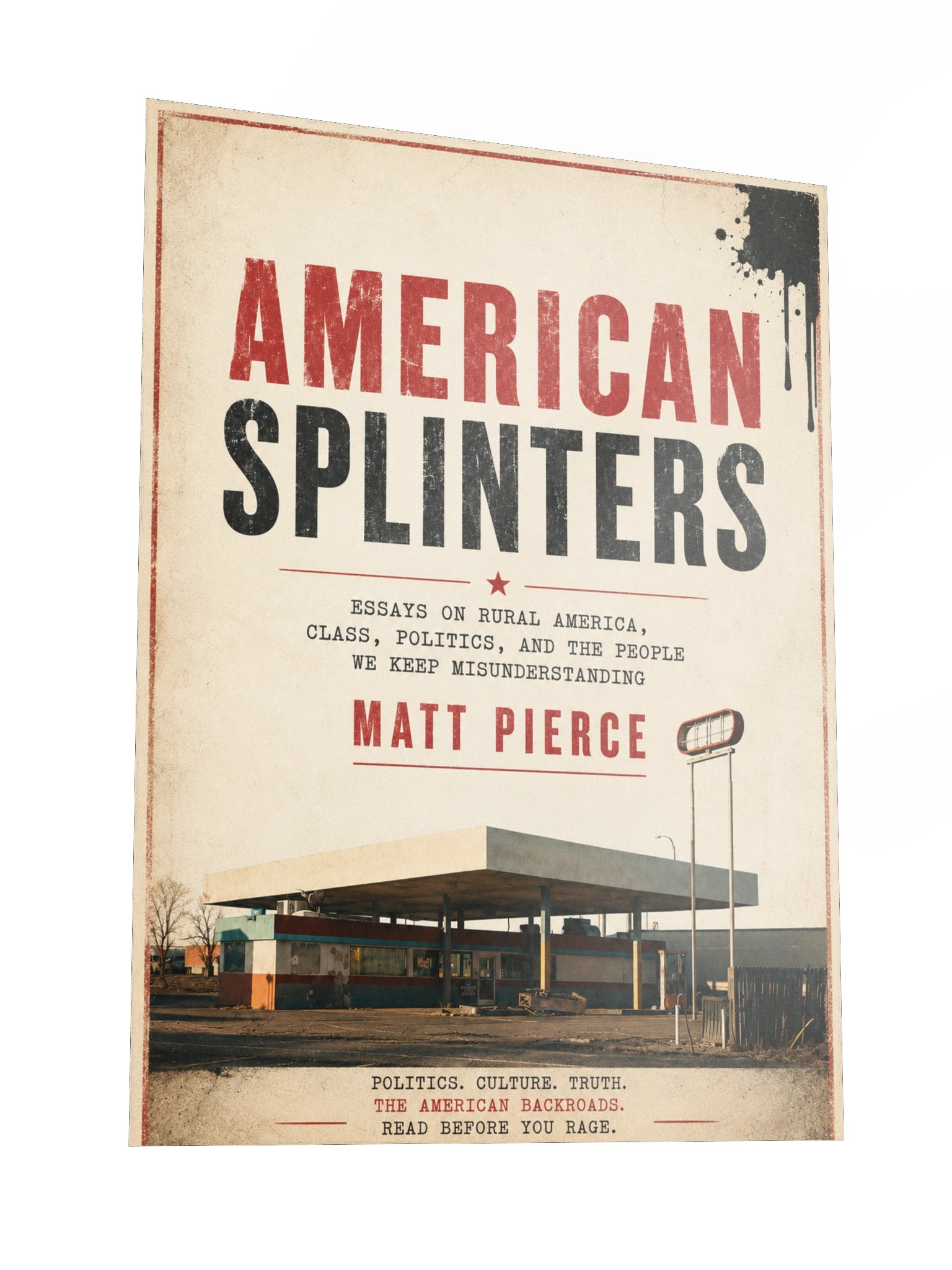 American Splinters 18x24 Poster | Original Matt Pierce Road Trip Artwork from Moriarty, New Mexico product image (3)