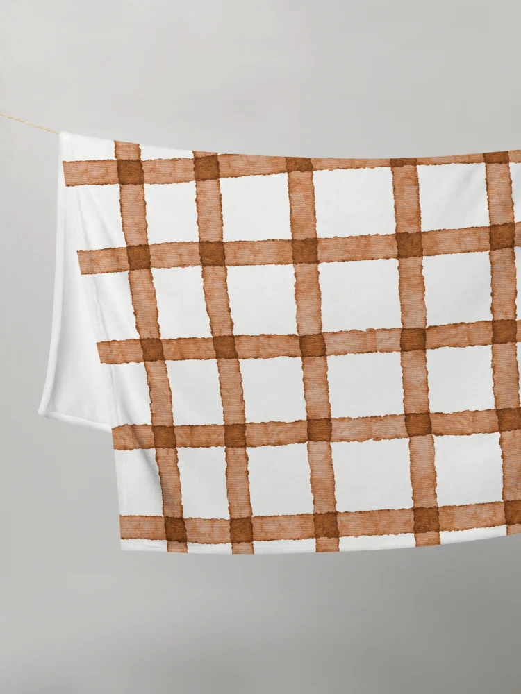 COZY GINGHAM CINNAMON BLANKET IN TWO SIZES product image (6)