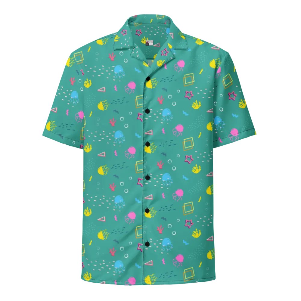 Shifty Seas pattern button down shirt product image (3)