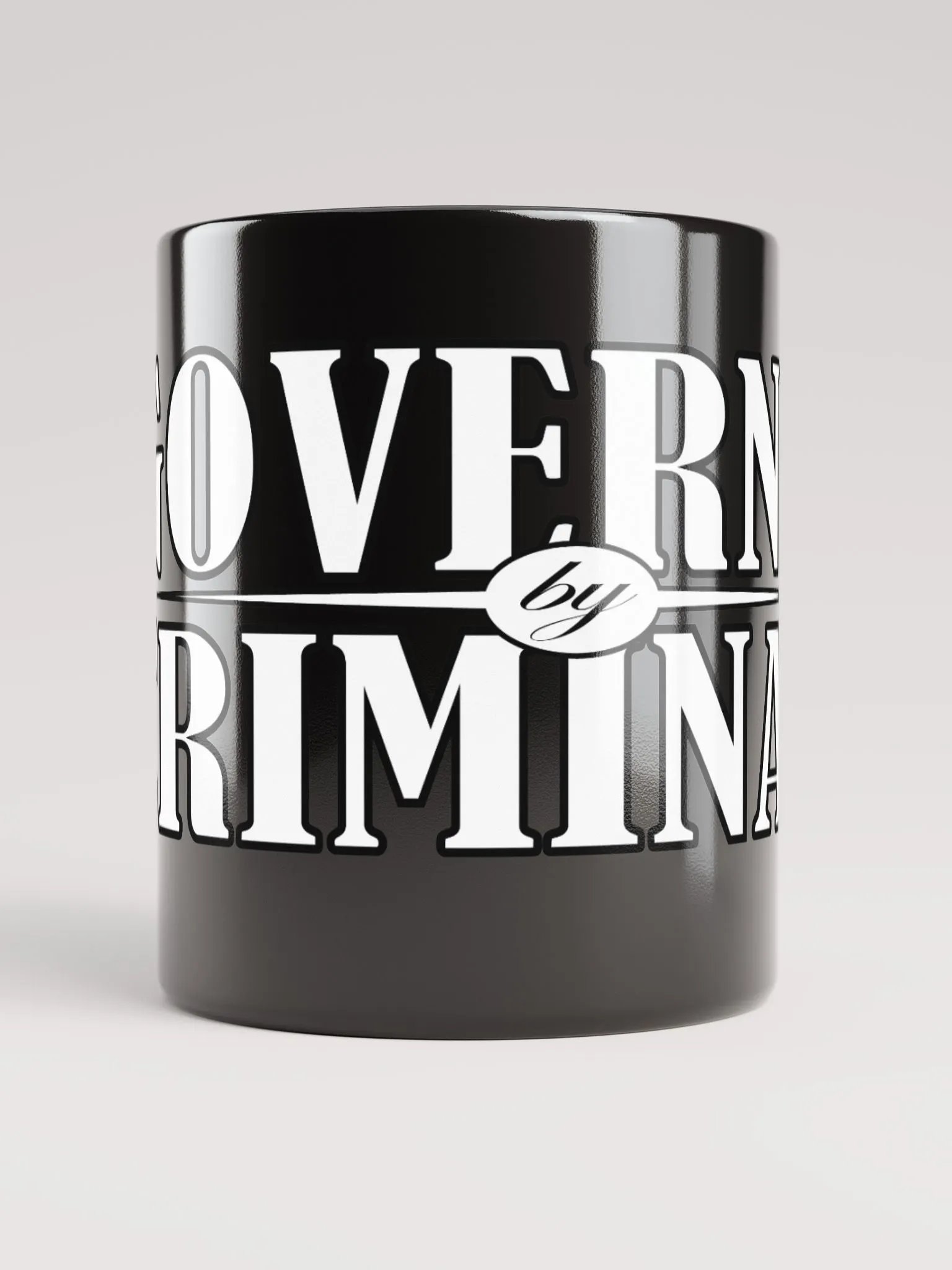 Governed By Criminals - Black Glossy Mug product image (2)