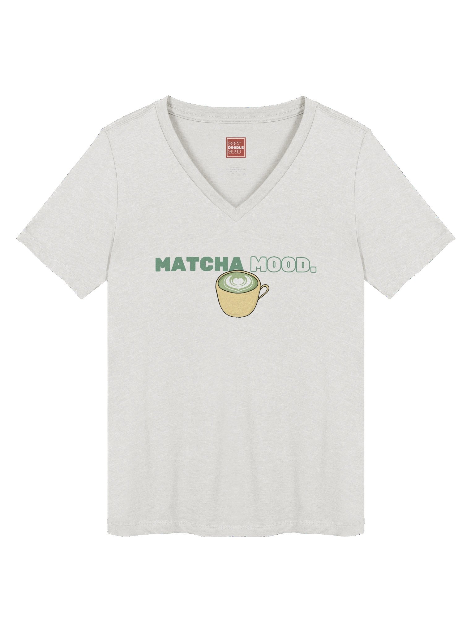 Matcha Mood V-Neck T-Shirt product image (1)