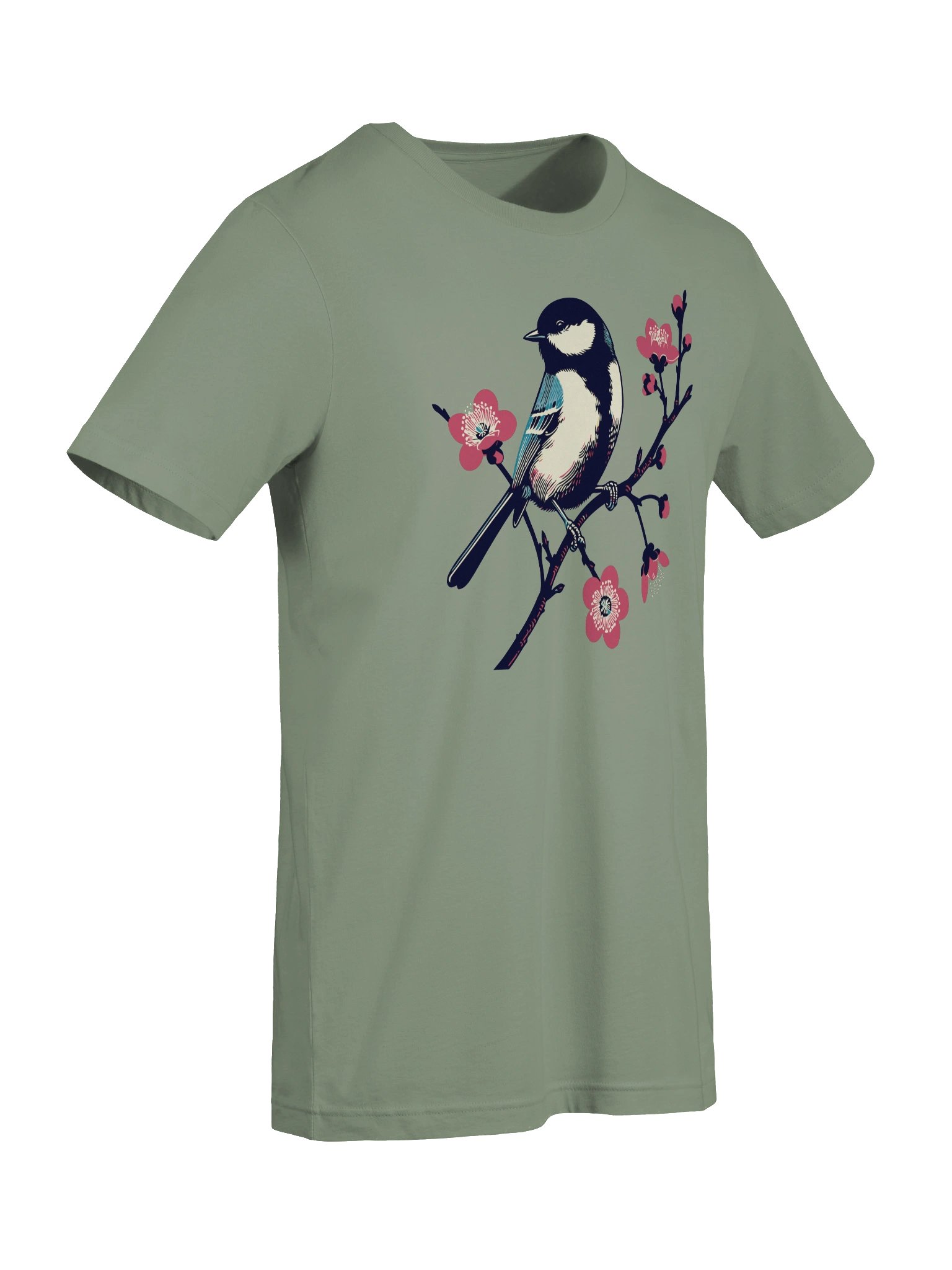Chickadee with Blossoms T-shirt product image (9)