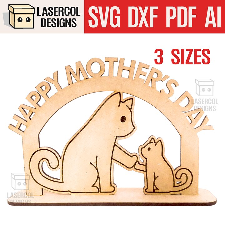 Mother's Day Gift Plaque (Three Sizes) Set 3 - Laser Cut Files product image (1)