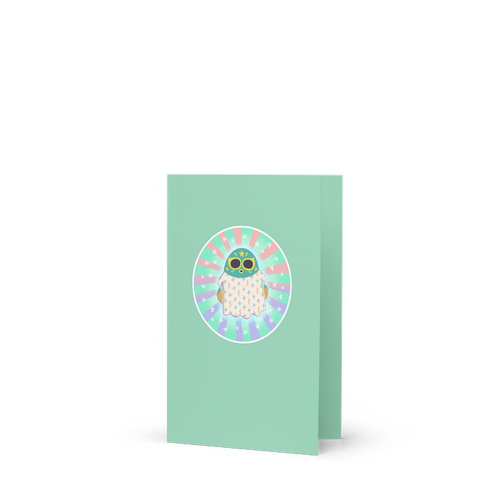 Little Ghost Luchador #2 - Greeting Card product image (3)