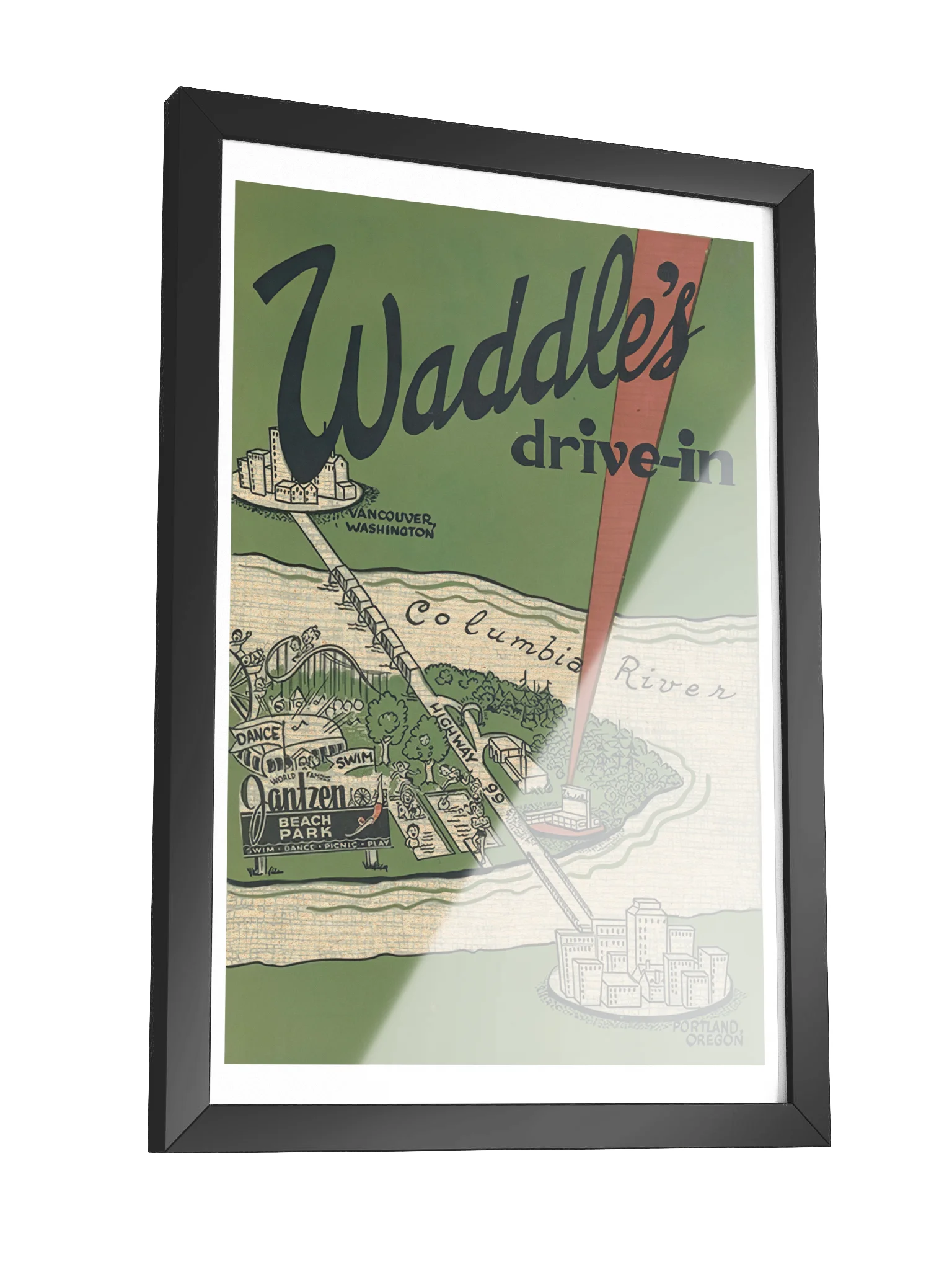 Waddle’s Drive-In Framed Print product image (10)