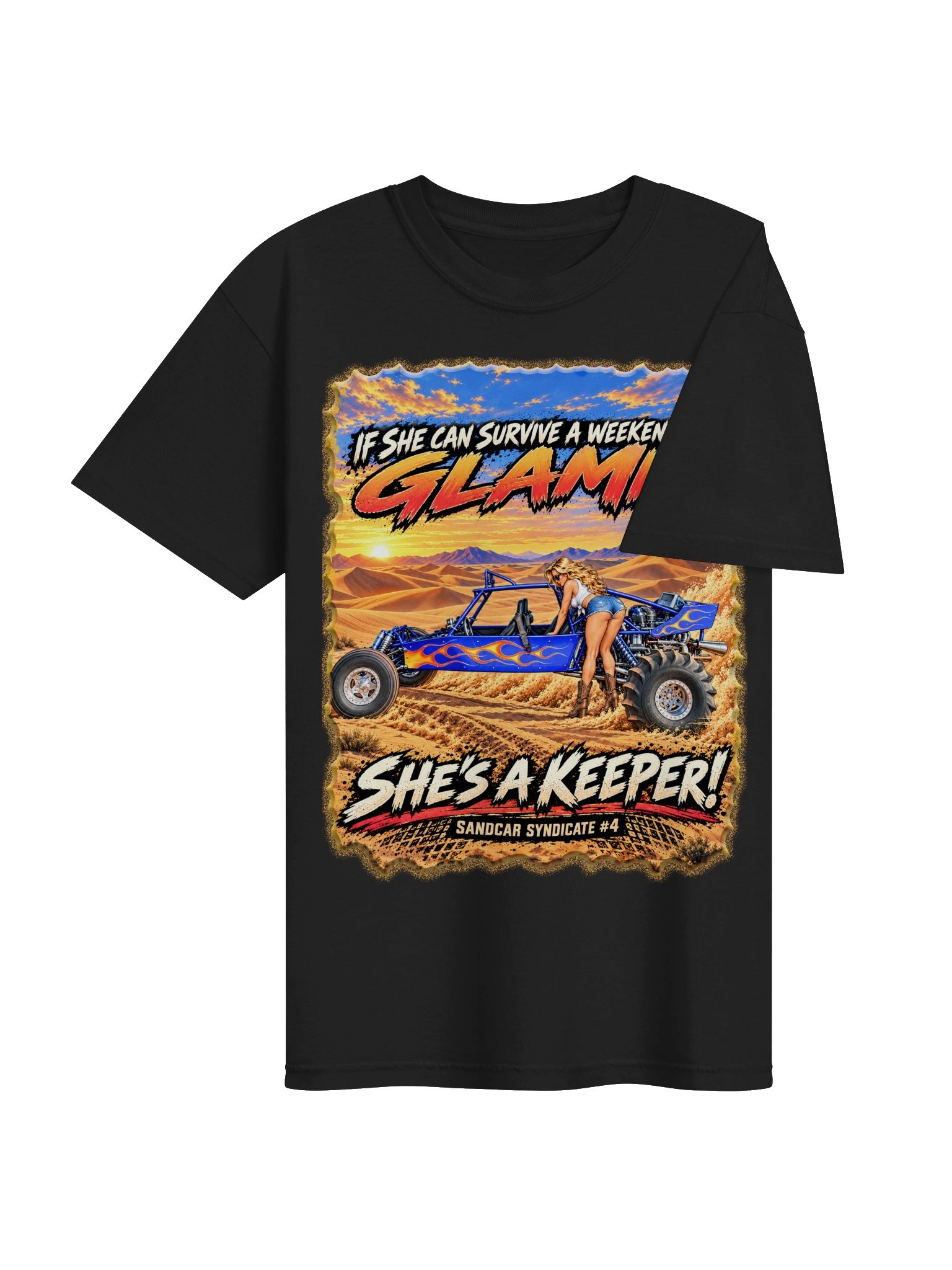 Sandcar Syndicate #4 – She's a Keeper Glamis Tee product image (4)
