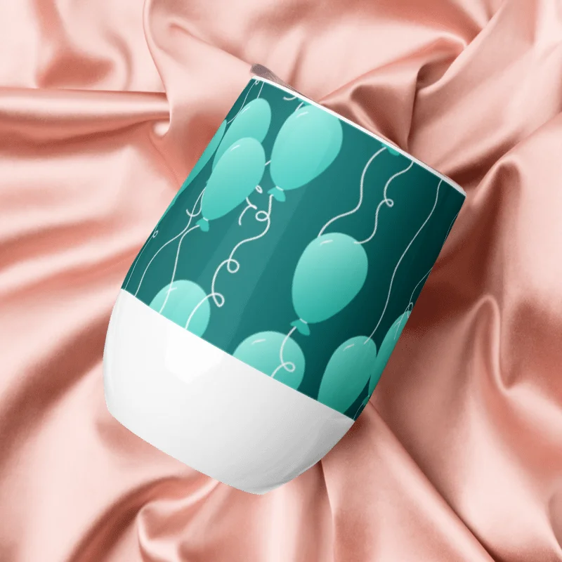 Party Time! Floating Balloon Wine Tumbler product image (8)