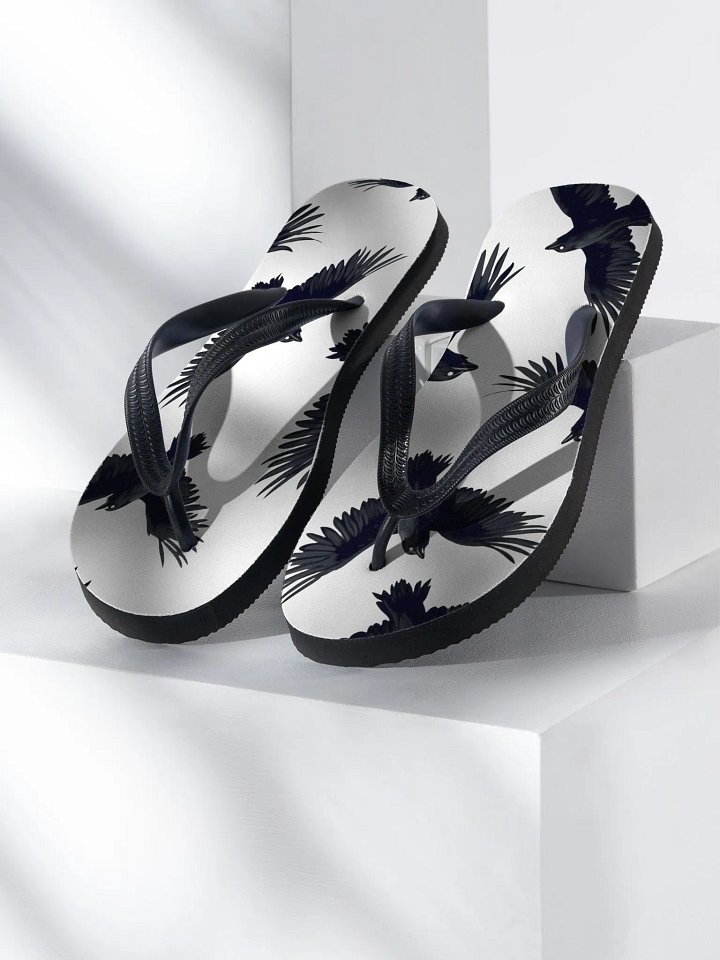 Flip-Flops – Mysterious black birds 🖤🐦 product image (1)
