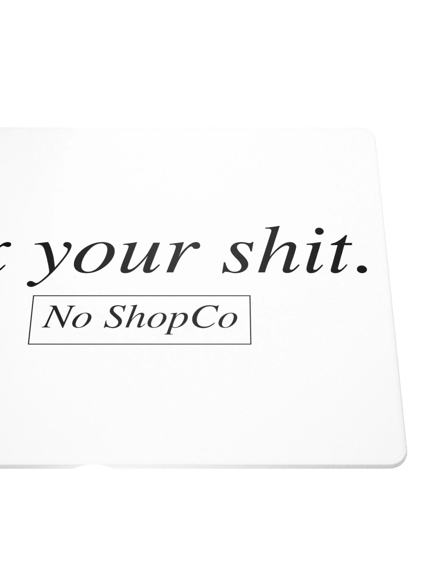 No ShopCo Gaming Mouse Pad - Black on White product image (5)