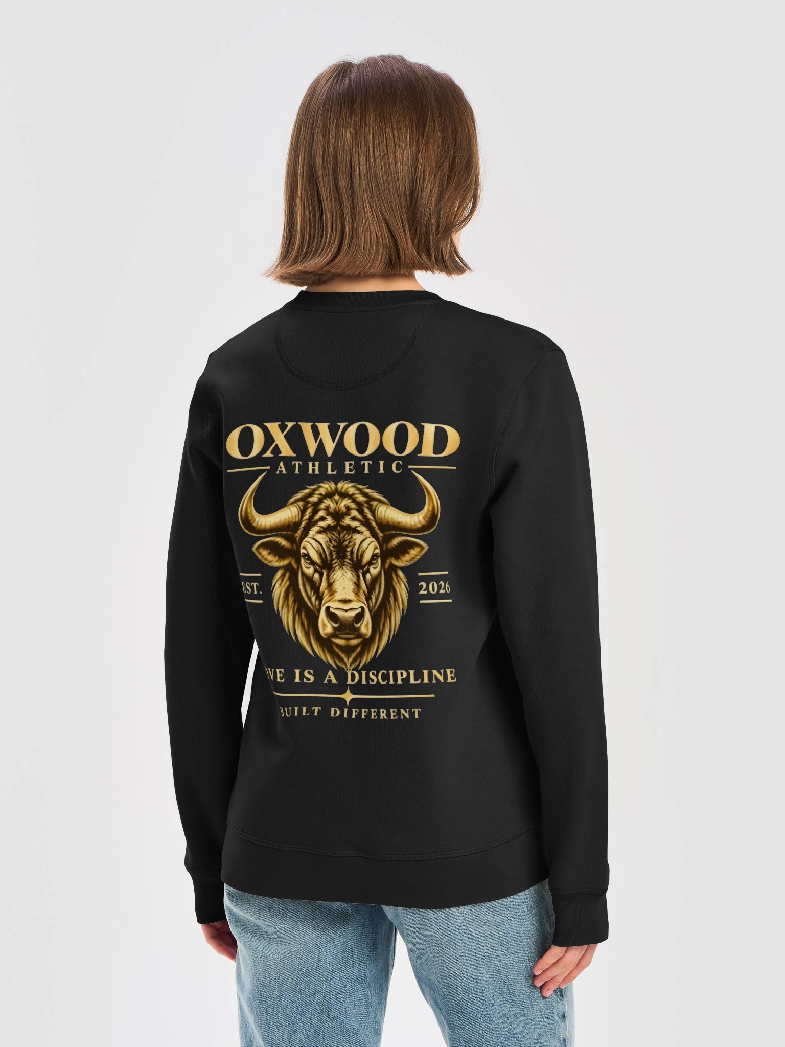 OXWOOD ATHLETIC — DISCIPLINE FLEECE CREWNECK product image (2)