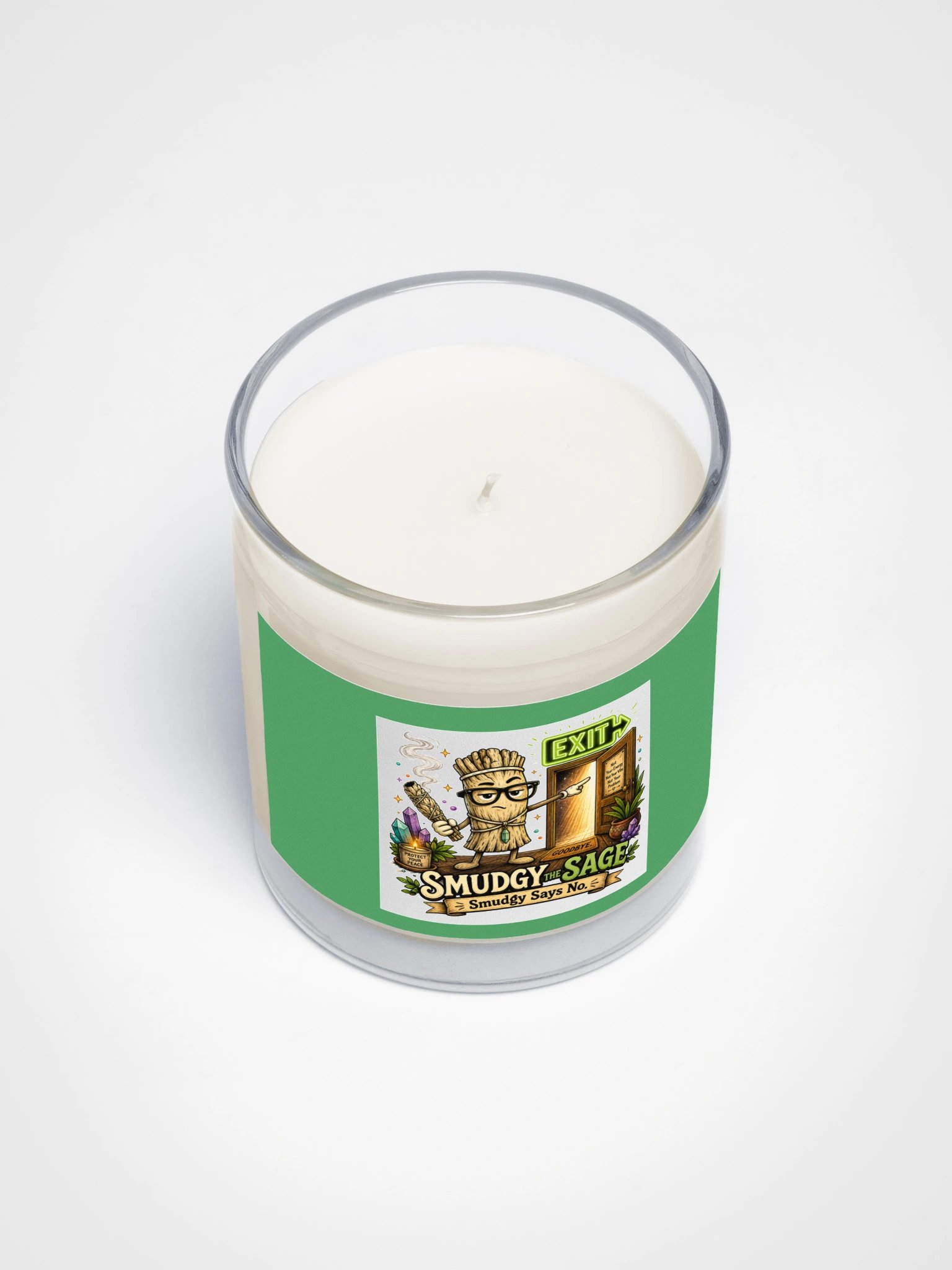 Smudgy Says No | Sarcastic Spiritual Collection Soy Candle product image (3)