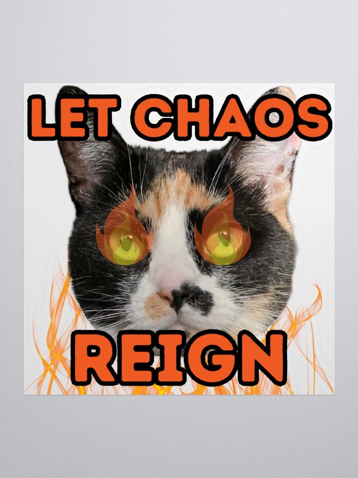 Chaos Cat Sticker product image (1)